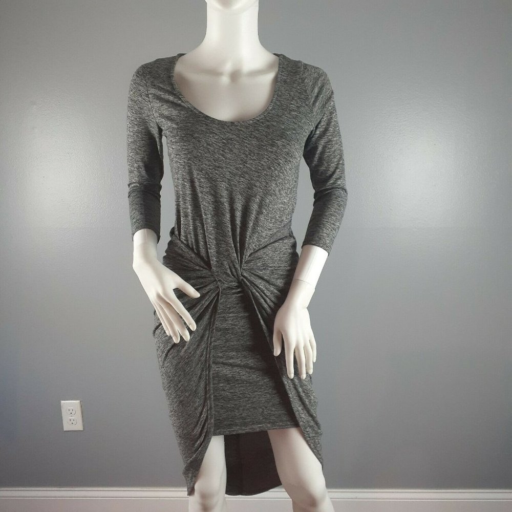 The Vanity Room Gray Hi-Low Dress